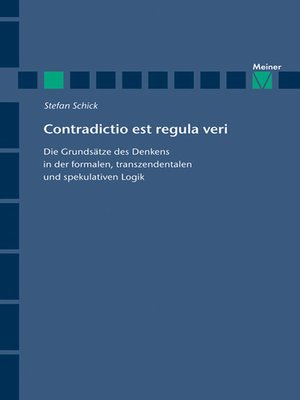 cover image of Contradictio est regula veri